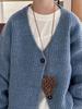 Boys' Wool Knitted Cardigan - 2025 Autumn Style Korean Version