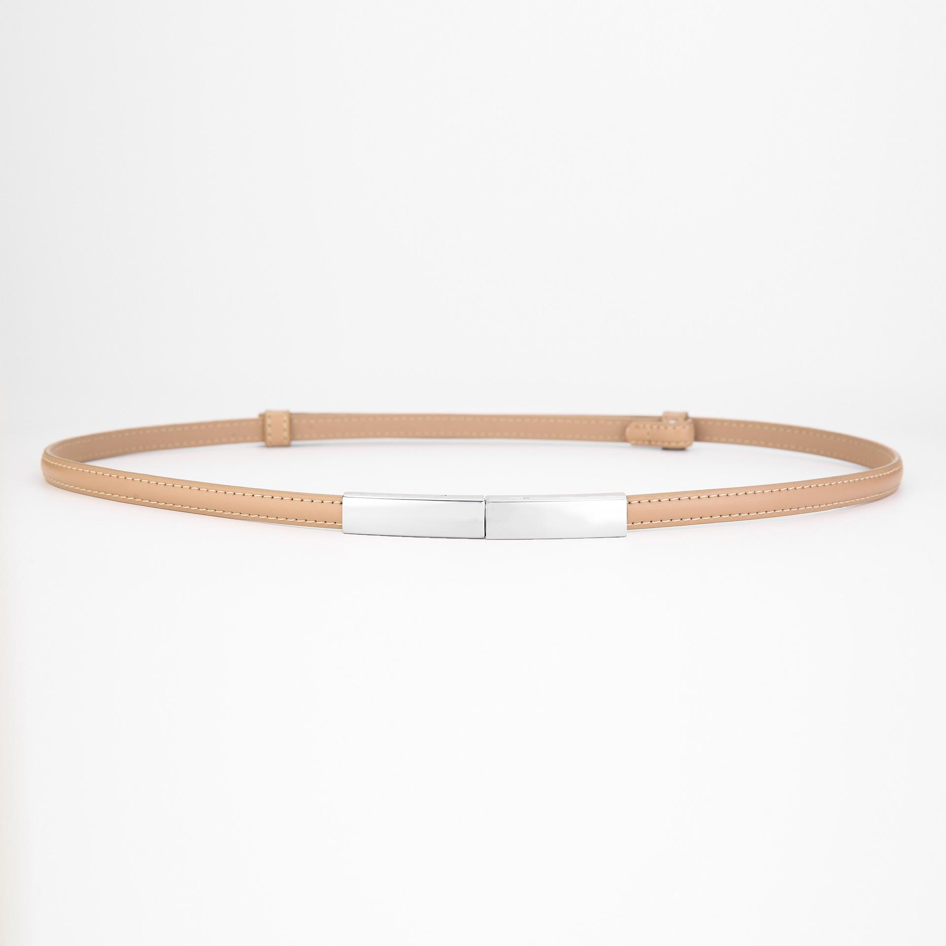 Women s Genuine Leather Decorative Belt, New Style Retro Thin Waistband 95cm