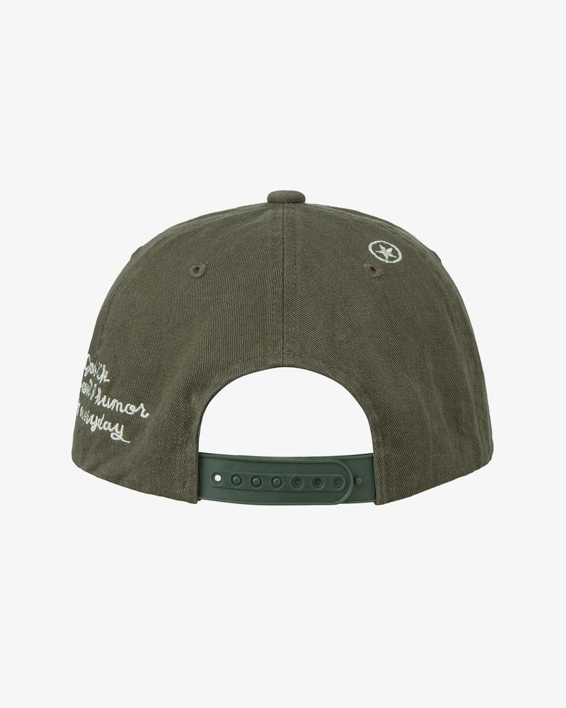 Eiieii Gewaschene Kappen mit Großbuchstaben-Logo [Khaki]