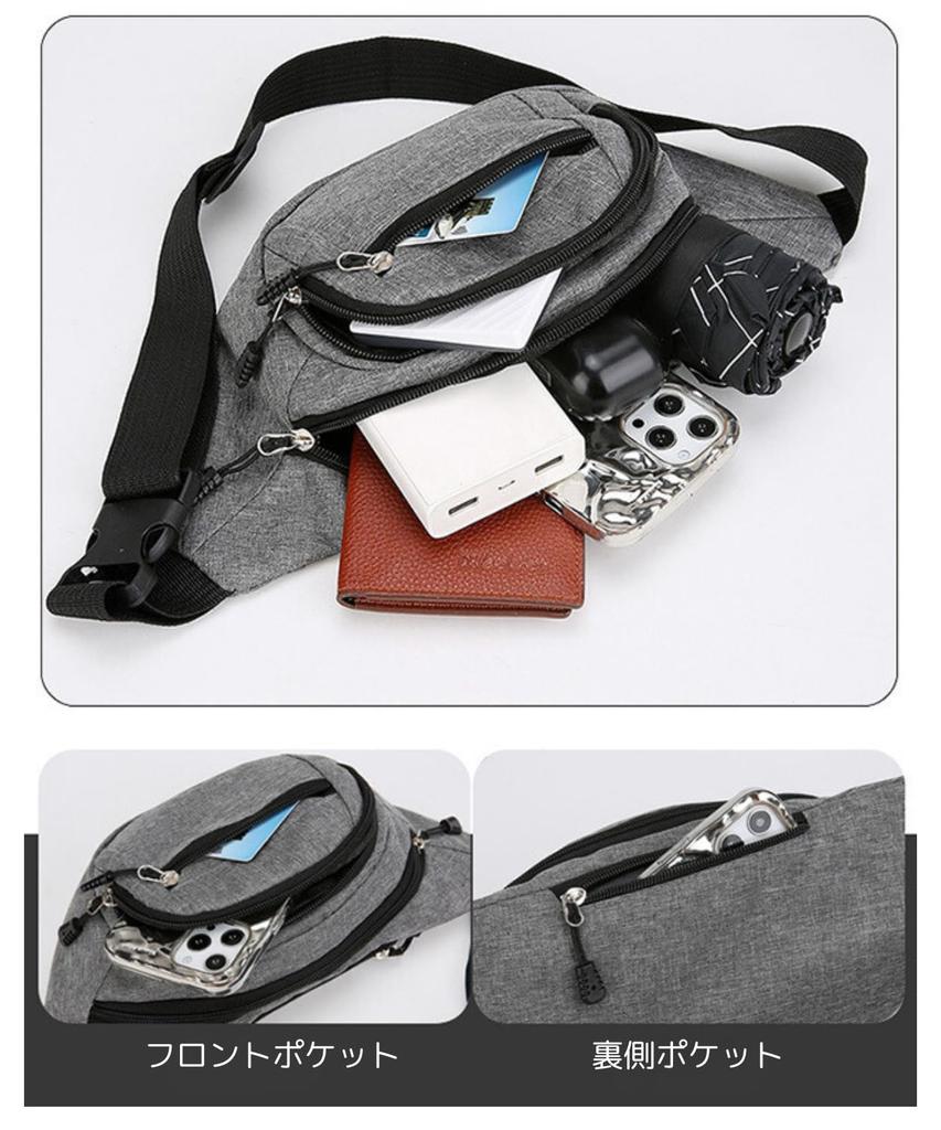 Kashichi Waist Waist Bag for and Small Lightweight Canvas Everyday Smartphone Adjustable Outdoor Crossbody Pouch, Walking, Travel, Items, Material,