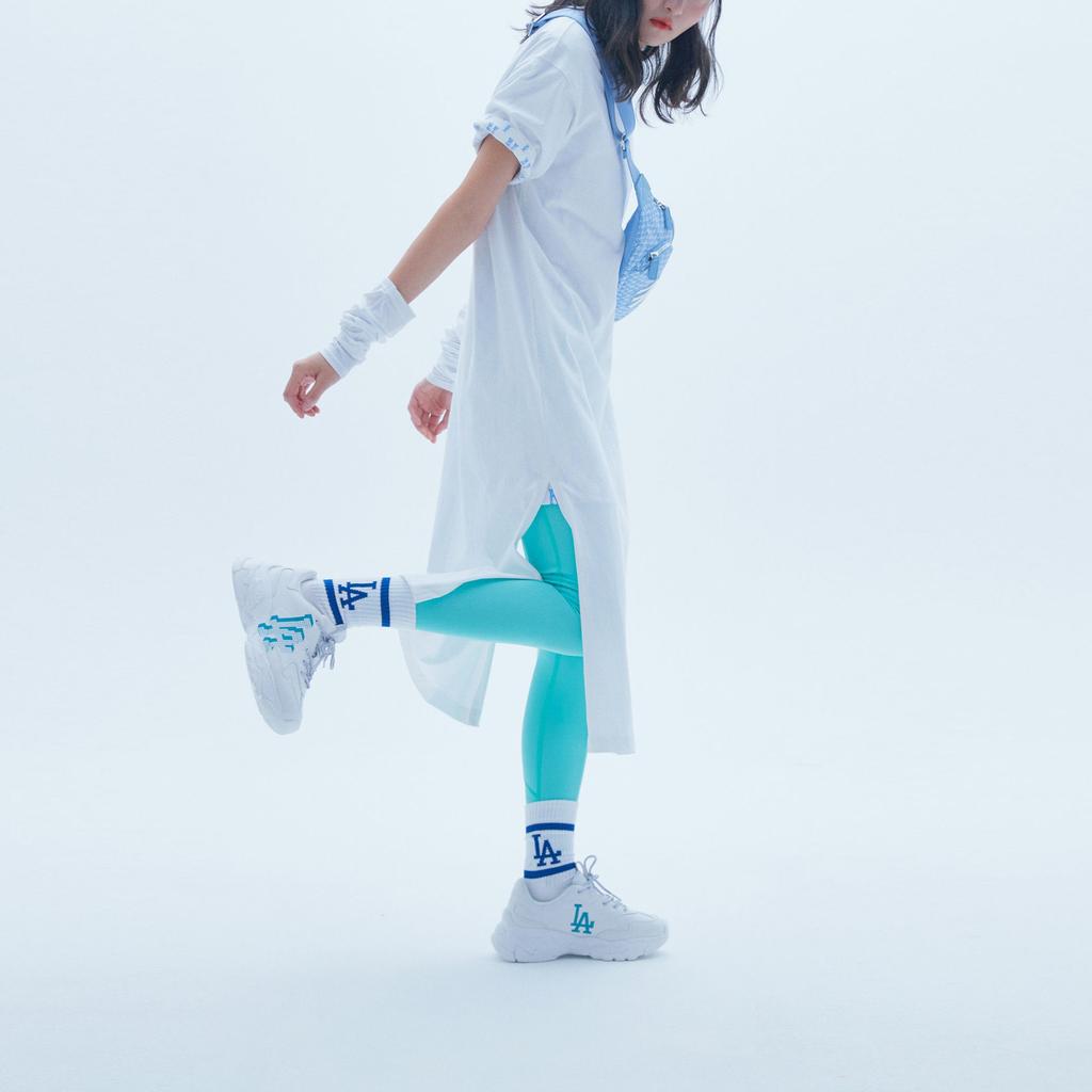 New MLB Short Sleeved Dresses Women's White 31OP10131-07W