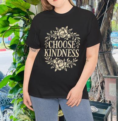 Wähle Freundlichkeit Floral Unity Day Vintage Welttag der Freundlichkeit T-Shirt