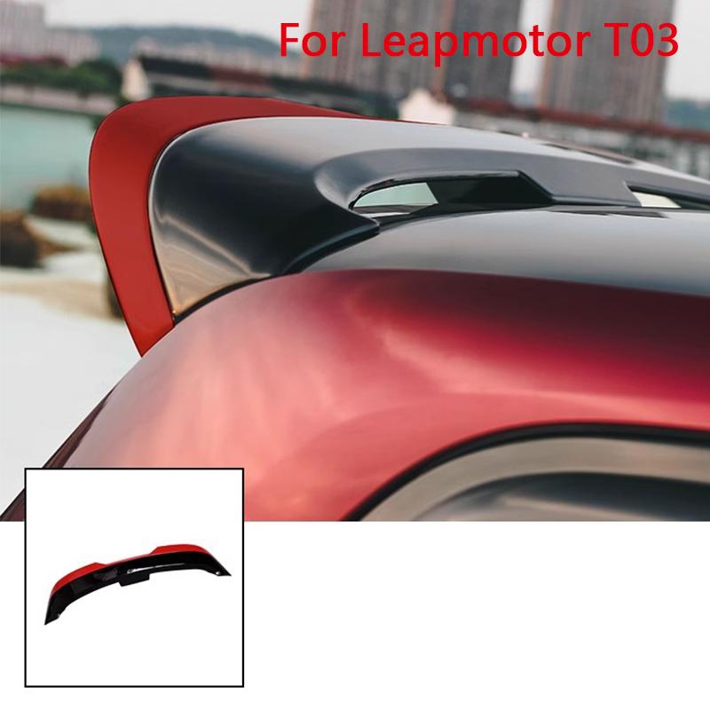 Tail Wing Modification for Leapmotor T03 2024 2025 No-drilling Top Wing Wind Stabilizer Cute Decorative Stickers Auto Supplies
