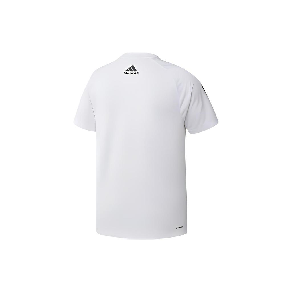 Adidas T Shirts Men's White Crew Neck Moderate Straight Fit GL8919