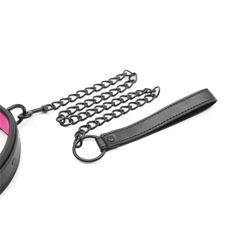 Leder-Sklaven-BDSM-Halsband mit Leine, Erotikspiele, Sex-Bondage-Fesseln, Halsfesseln, Fetisch-Halsband, erotisches Sexspielzeug für Frauen