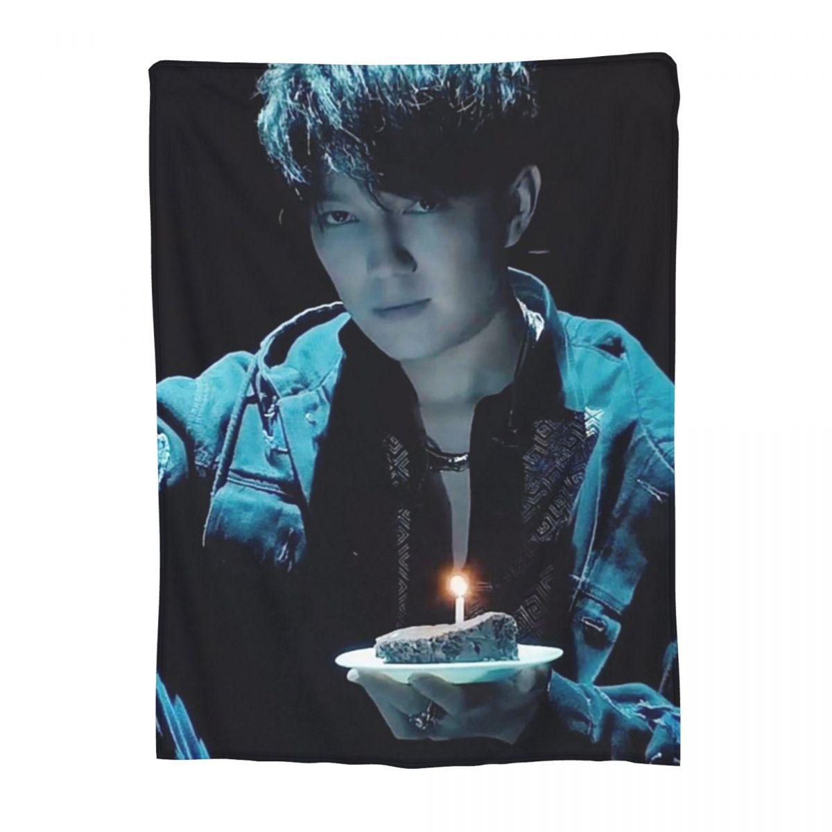 

New Arrival Singer Dimash Blankets Soft Warm Flannel Throw Blanket Bedspread for Bed Living room Picnic Travel Home Couch 80x120cm