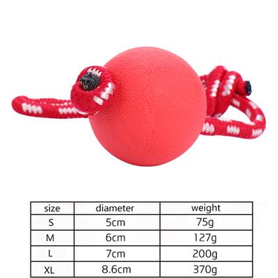 Rubber Bouncing Dog Puppy Ball Training Education Non-toxic Chew Toy