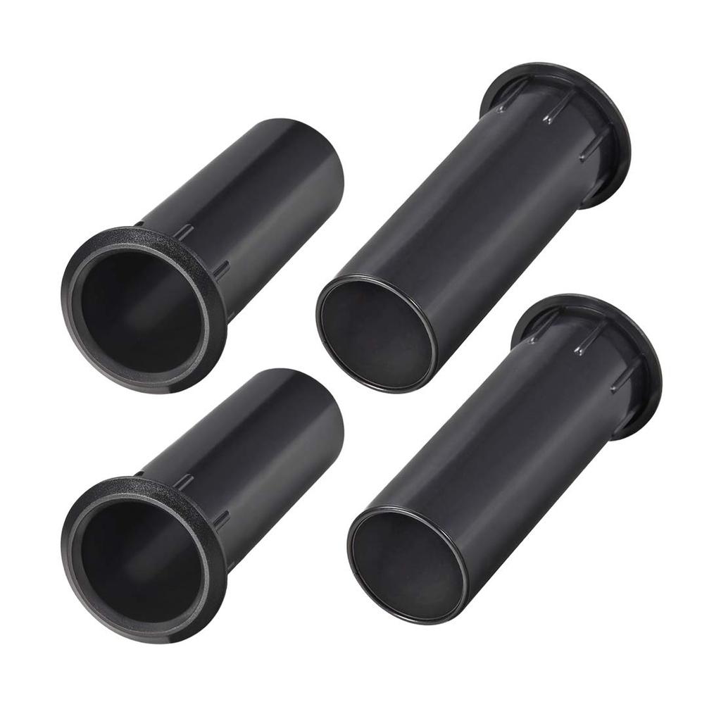 Uxcell Porty pro reproduktory, 41 mm x 117 mm, Bassreflexové trubice pro subwoofer, Box pro basový reproduktor, Balení po 4 kusech
