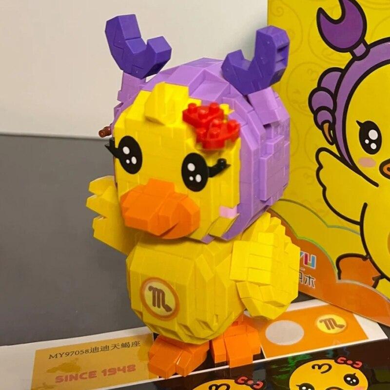 97058 Sternzeichen Skorpion Ente Tier Sternbild Haustier Puppe Modell Mini Diamant Blöcke Ziegel Gebäude Spielzeug für Kinder keine Box
