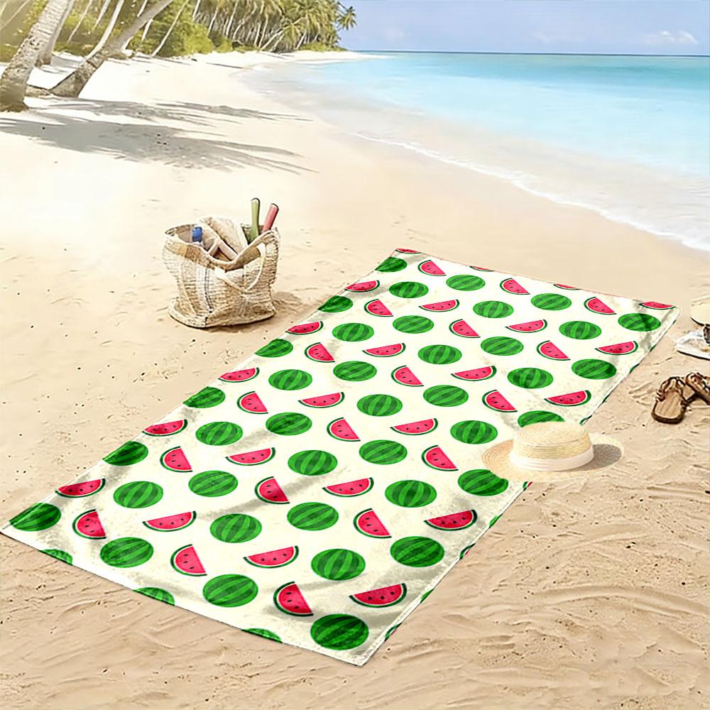 Watermelon Pattern Beach Towel Beach Towel Quick-drying for Travel Outdoor Sports Jogging Beach and Swimming