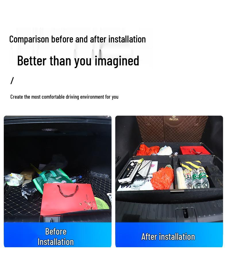 Volkswagen Tiguan L Trunk Conversion: Rear Storage Organizer & Camping Travel Bed Board.