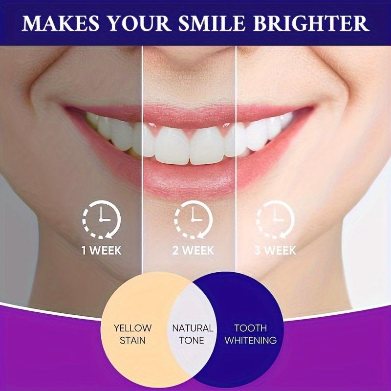 Dentifrice violet pour appareil dentaire, nettoyage en profondeur, haleine fraîche, Booster de blanchiment, 30Ml, idéal pour la maison et les voyages
