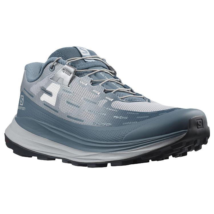 SALOMON Fabric Abrasion Resistant Low top Trail Running Shoes Women's Pearl Blue 415539