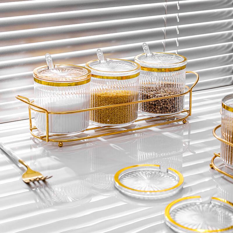 Wild Pigeon Kitchen 4-Compartment Seasoning Jar Set