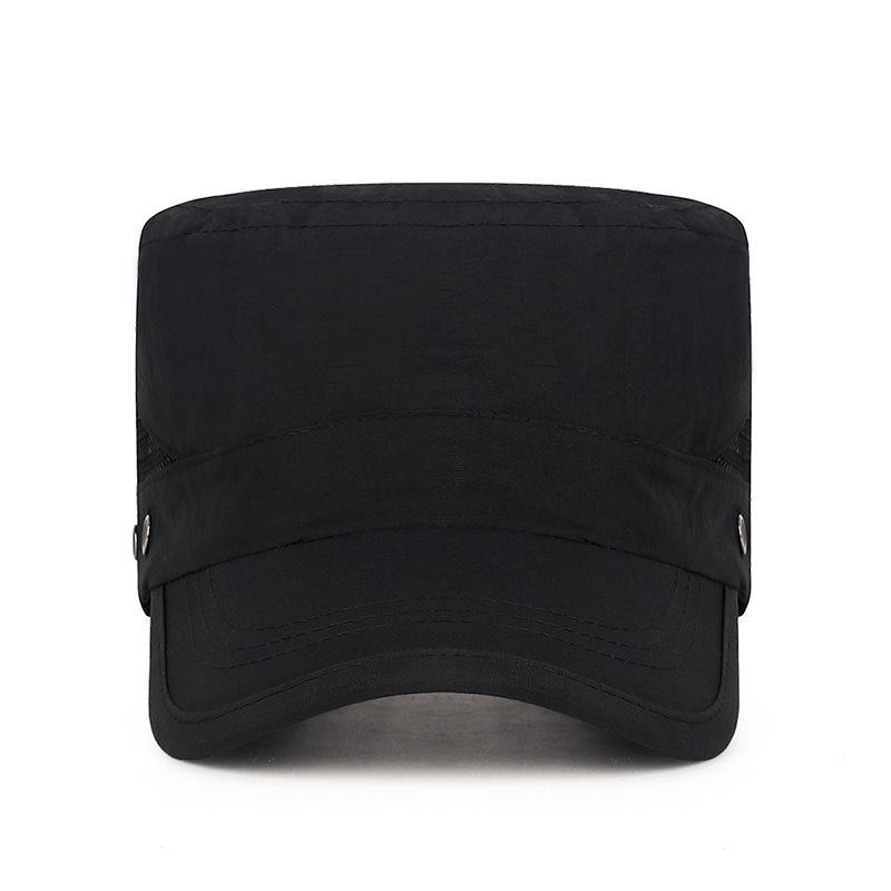 Men's Quick-Dry Breathable Flat-Top Sun Hat for Outdoor Sports & Hiking