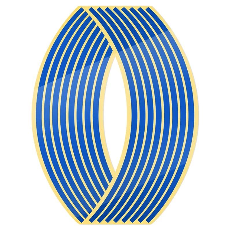 

1set of 16pcs Wheel Sticker PVC Motorcycle 18-inch Wheel Rim Stickers Modified Wheel Stickers Tire Reflective Stickers