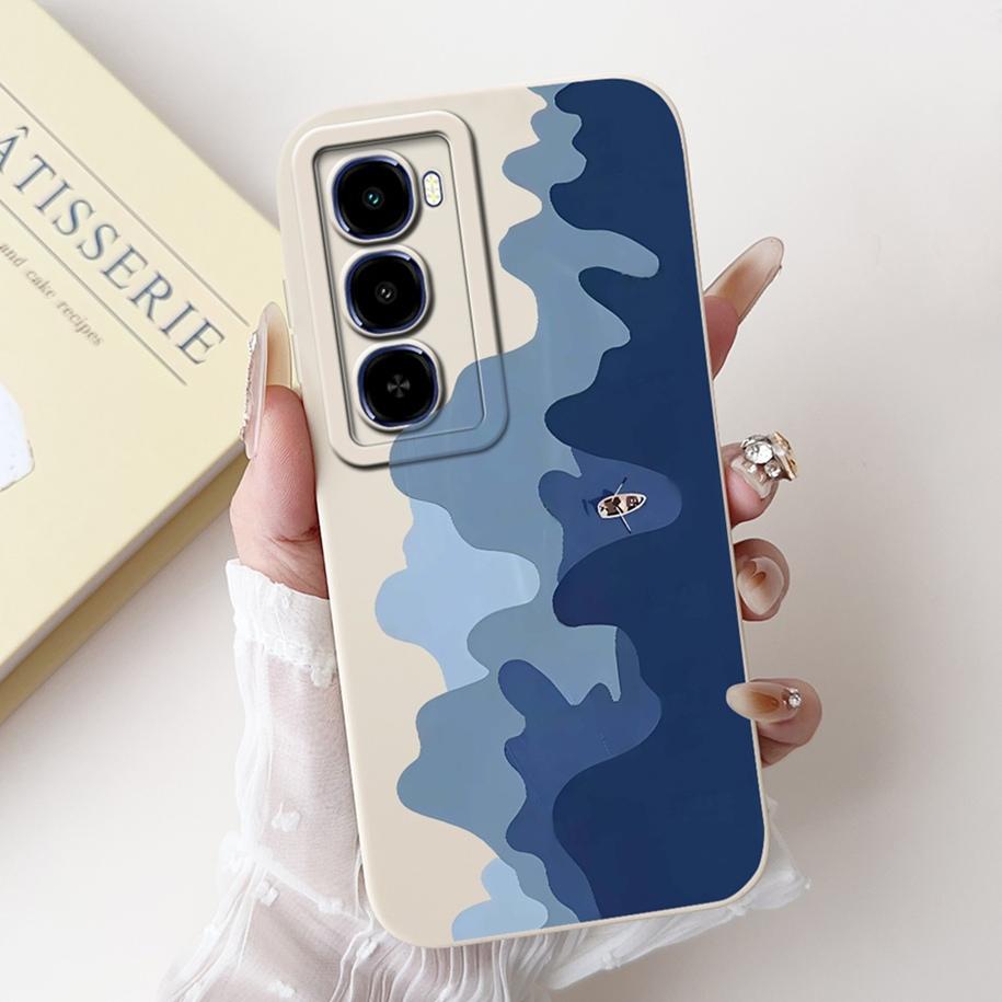 For Itel City 100 Case Luxury Sunset Marble Painted Soft Liquid Silicone Shockproof Cover For Itel City 100 2025 City100 4G Capa