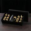 Set di Calici da Vino Animali dello Zodiaco - Classici Calici Regalo di Capodanno per la Casa, Set da Vino Bianco One-Bite