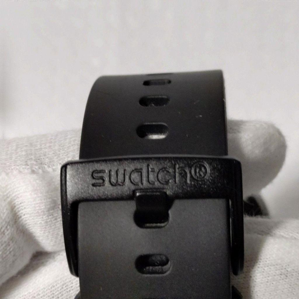 Used [Very popular] Swatch watch BIG BOLD black swatch C-BLACK bioceramic SB03B100