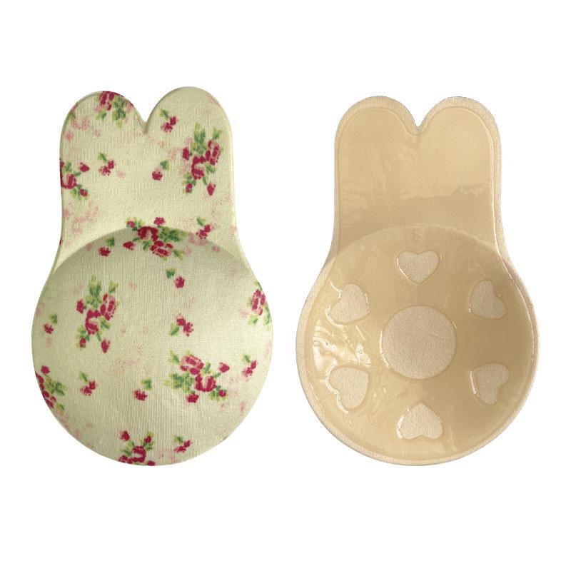 Bunny Ear Silicone Push-Up Bra: Strapless, Self-Adhesive, Invisible Uplift Nipple Covers