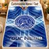 Flannel BlanketPortsmouth FC Custom Name Text Personalized Soft Warm Throw Blanket Home Decor Gift
