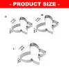 Butterfly Shape Cake Molds Fondant Cookie Fondant Cutter Stainless Steel Mousse Rrings for DIY Dessert Baking Supplies