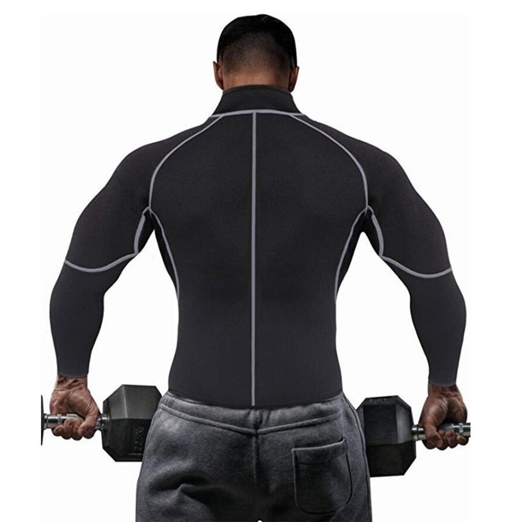 Veste de combinaison à manches longues pour homme Élastique Respirante Vêtements de plongée Haut de plongée Taille L