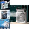 High-powered Small Fan With Cooling Mist Spray For Students And Workspaces