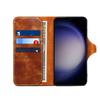 Retro Genuine Leather Case for Samsung Galaxy S26 Ultra S26+ S20 S10 Note 10 Plus Business Purse Cover with Lanyard Card Pocket