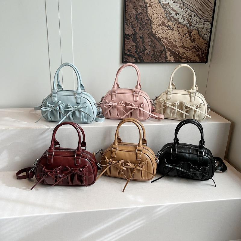 New spring and summer bags, women's handbags, straps, bows, large-capacity shoulder messenger bags