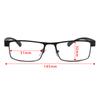 High Quality Men Titanium Alloy Reading Glasses Ultra Light Resin Hyperopia Prescription Eyeglasses Business Glasses +100~+400