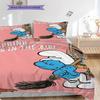 Smurfs Tales Purple Beans Adventure Threepiece Set 1 Duvet Cover 2 Pillowcase Without Core Christmas Birthday Gift Bedding Set