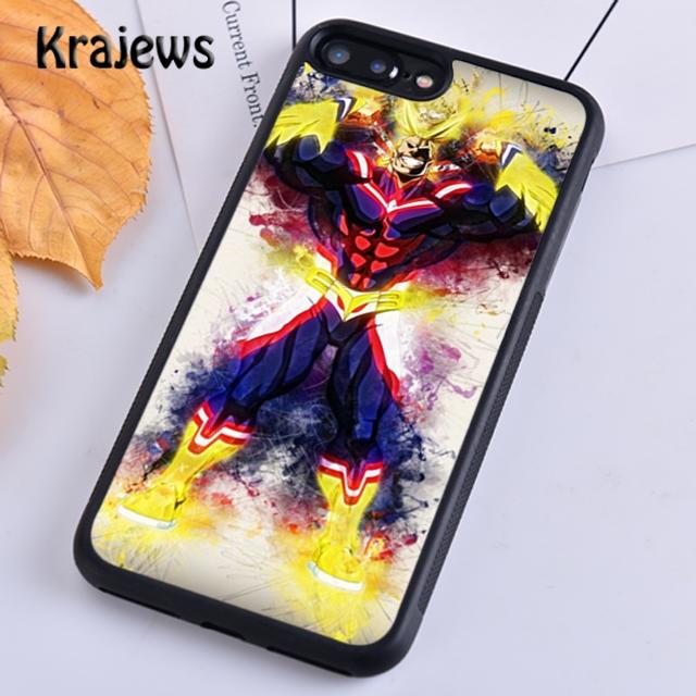 Krajews Boku no Hero Academia All Might Custodia Morbida per Telefono Per iPhone 14 5 6s 7 8 plus XR XS 11 12 13 pro max Samsung S21 S22ultra