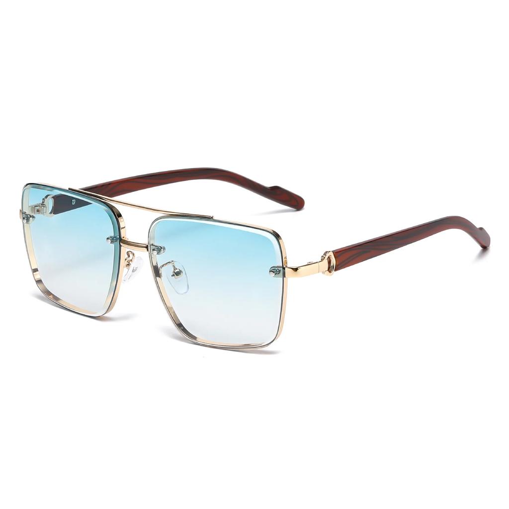 Wooden Sunglasses For Men Women Vintage Square Trendy Fashionable Luxe Gafas De Sol Hombre Unisex Stylish Shades