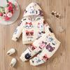 Girls' Cat Hooded Pullover and Pants Set - Spring/Autumn Fashion Two-Piece Outfit
