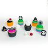 3D Printed Spooky Cute Cupcake Clicker Fidget Halloween Keychain Fingertip Press Decompression Toy For Halloween Party Gifts