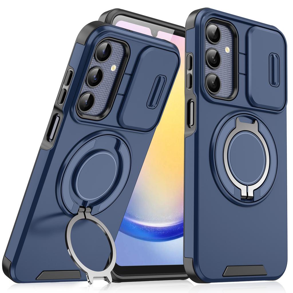 Applicable To Samsung S26ultra Collar Window A25 Mobile Phone Case A36 Rotating Bracket S24FE Protective Case