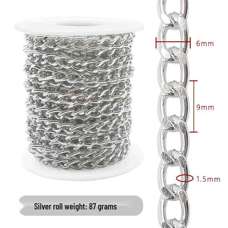 Cross-Border DIY Handmade Necklace: Semi-Finished Metal and Aluminum Chain Jewelry Accessories