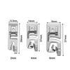 Rolled Hem Presser Foot Set 3mm 4mm 6mm Narrow Hemming Foot for Sewing Machine Serger Overlock Household Craft Tool