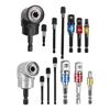 Professional 7pc Right Angle Screwdriver Bit Socket Holder Compactly Corner Adapter Durability Carbon Steel Construction