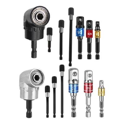 105Degree Right Angle Screw Driver Socket Holder Quickly Release Connectors High Strength Carbon Steel For Tight Space