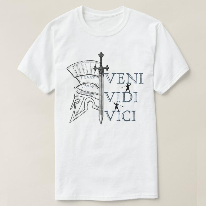 

Veni Vici Vidi Roman Empire SPQR Roman Legion TShirt 100 Cotton ONeck Short Sleeve Summer Casual Mens Tshirt Streetwear - Men... S разноцветный