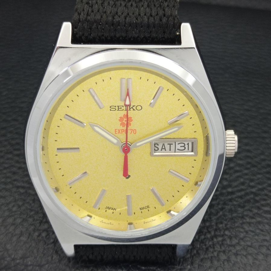 REFURBISHED JAPAN SEIKO EXPO 70 AUTOMATIC 6309A MENS YELLOW DIAL WATCH A427266-2 QRL-a427266