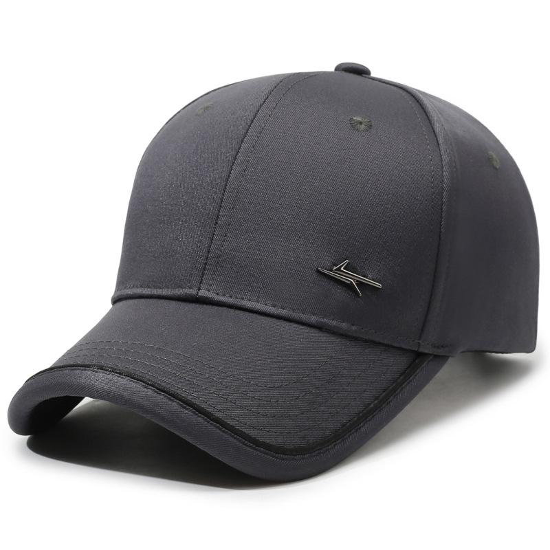 Spring And Autumn Middle-Aged Men S Baseball Cap Outdoor Sports Cap Simple Casual Dome Middle-Aged And Elderly Hat Adjustable серый
