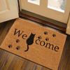 All Weather Welcome Mat Low Profile Entryway Mat for Home Front Entrance Back Non Slip Backing Doormat for Door Decor