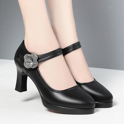 Catwalk Shoes for Women High Heels No Tiring Shoes Work Shoes for Women Thick Heels Waterproof Platform Shoes