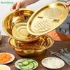 3-In-1 Stainless Steel Kitchen Set, Equipped With Built-in Grinding, Multifunctional Filter, And Mixing Bowl