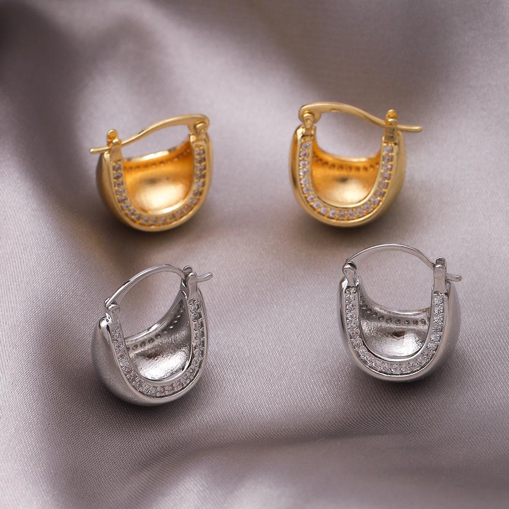 Vintage Irregular Woven Stud Earrings - Luxury Non-Fading European & American Style