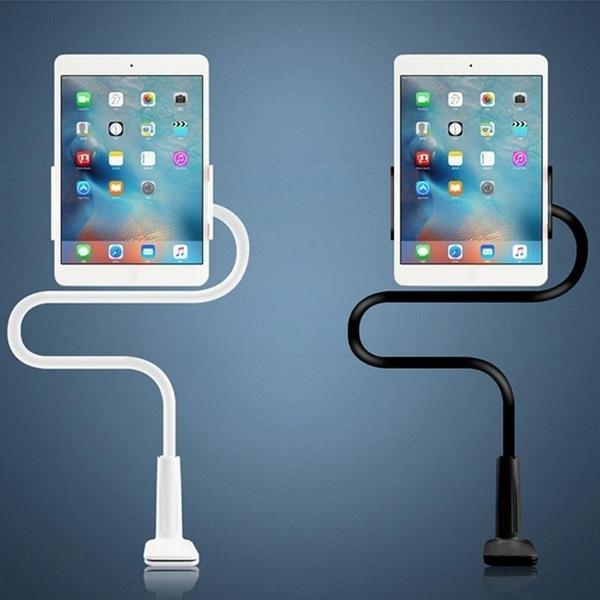 Supporto per telefono cellulare girevole a 360°, flessibile, con braccio lungo, da tavolo e da letto, con staffa girevole per telefono cellulare e tablet.