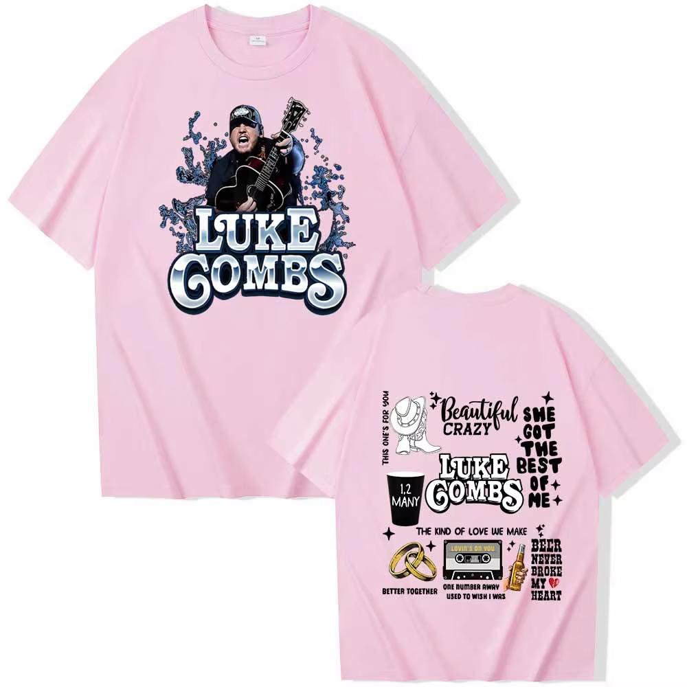 Luke Combs 2025 T-shirt Man Women Harajuku O-neck Summer Casual Shirt